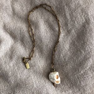 Pamela Love Howlite Skull Necklace